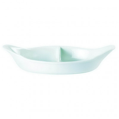 DPS Divided Oval Eared Dish 28cm/11"