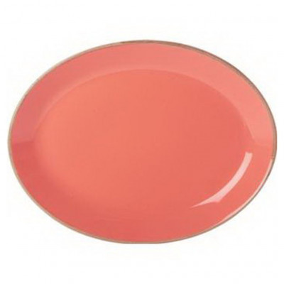 DPS Coral Oval Plate 30cm/12"