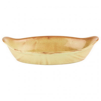 DPS Rustico Flame Oval Eared Dish 28cm/11