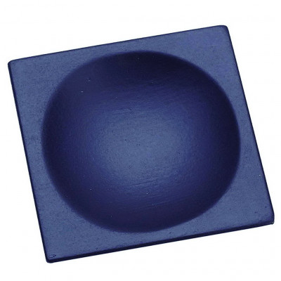 Matte black lacquered square saucer