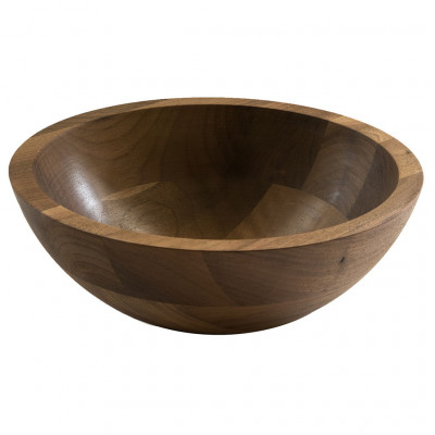 Craster Tilt Medium Walnut Wood Bowl Walnut 250ø × 85 mm
