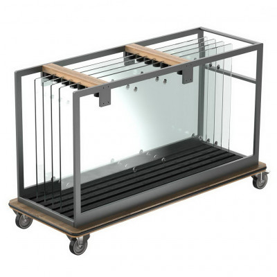 Craster Rise Trolley for Rectangular Glass Tops Powder Coated Steel 1755 × 655 × 1050 mm
69 × 25.8 ×