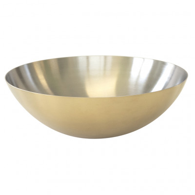 Craster Tilt Large Brass Bowl Brass PVD and Stainless Steel 285ø × 100 mm