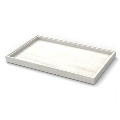 Craster Flow White 1.1 Tray White-Washed, Lacquered 530 × 325 × 40 mm