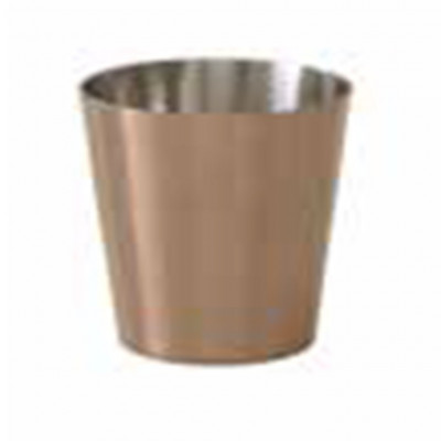 Craster  Small Copper Chip Pot Copper PVD 
and Stainless Steel 66ø × 66 mm