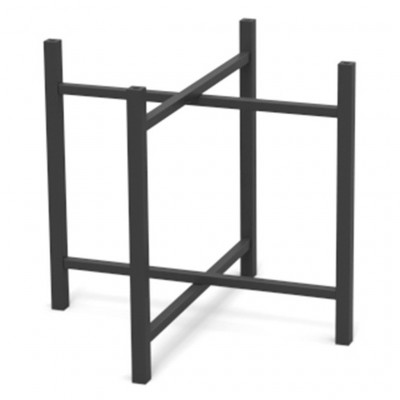 Craster Rise 800 Short Black Steel Table Leg (700) Powder Coated Steel 572.8 × 572.8 × 690 mm