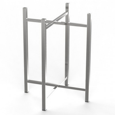 Craster Rise 800 Medium Stainless Steel Table Leg (900) Stainless Steel 572.8 × 572.8 × 890 mm