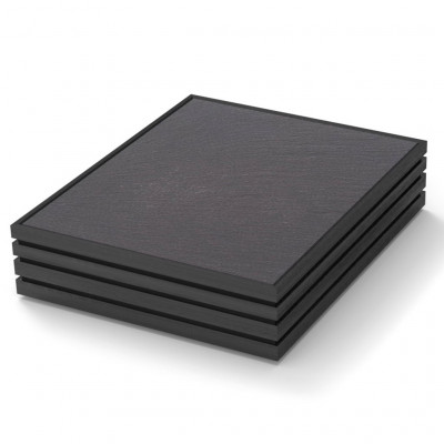 Craster Flow Black Oak 1.2 Slate Cooling Tray Black, Lacquered 325 × 265 × 75 mm
