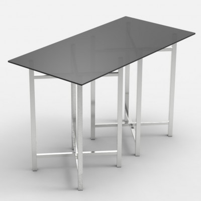 Craster Rise 700 Grey Glass Rectangle Table Top Grey Glass 700 × 1400 × 22 mm 
27.5 × 55.1 × 0.9”