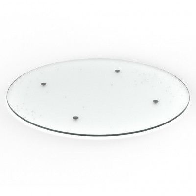 Craster Rise 800 Frosted Glass Round Table Top Frosted Glass 1130ø × 22 mm  
44.5ø × 0.9”