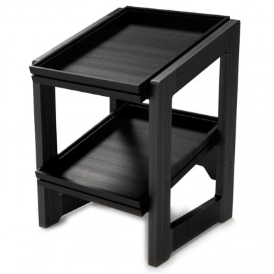 Craster Flow Black 1.2 Two-Tier Stand Black, Lacquered 309 × 323 × 441 mm