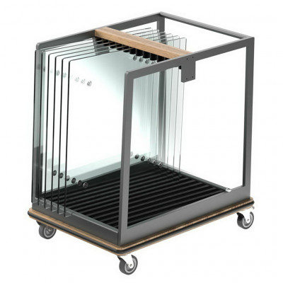 Craster Rise Trolley for Square Glass Tops Powder Coated Steel 968 × 708 × 1046 mm
38.1 × 27.9 × 41.