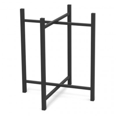 Craster Rise 800 Medium Black Steel Table Leg (900) Powder Coated Steel 572.8 × 572.8 × 890 mm