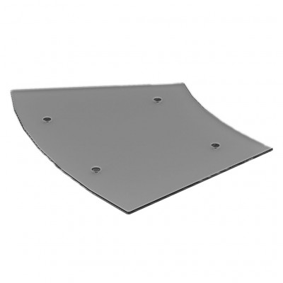 Craster Rise 800 Grey Glass Segment Table Top Grey Glass 1175 × 854 × 22 mm 
46 × 33.6 × 0.9”