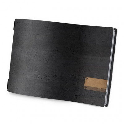 DAG style Menu 31,7x23,1 cm (A4 HORIZONTAL) PATCH štítek "menu" CORK BLACK