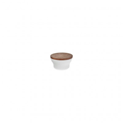 Hering Berlin Pulse small bowl with wooden lid Ø70 h40 30ml