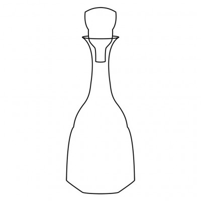 Hering Berlin Domain Smoked Flow carafe with lid Ø142 h304 V1850ml