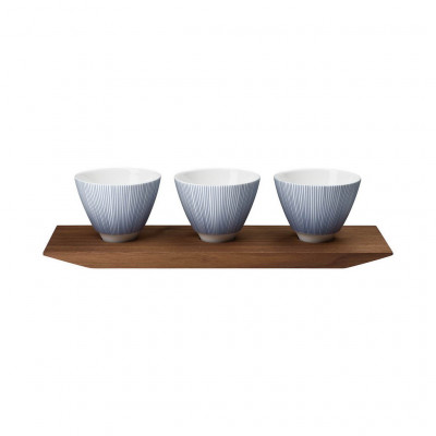 Hering Berlin Soda set of 3 amuse bouche dishes on tray l300 b90h70