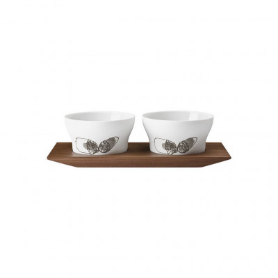 Hering Berlin Piqueur set of 2 jam dishes on tray l250 b110h65