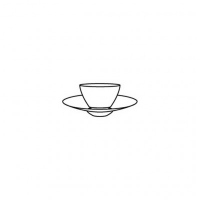 Hering Berlin Granat espresso bowl and saucer Ø75 h60 70ml,Ø150 h35