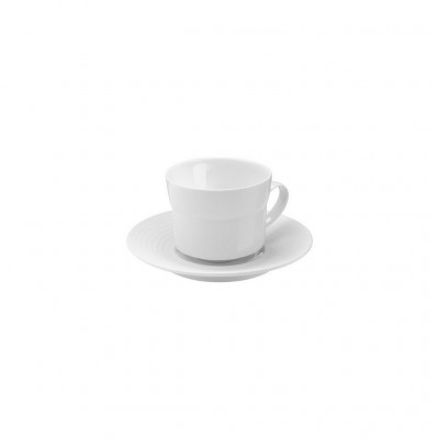 Hering Berlin Pulse cappuccino cup with saucer Ø91 h75 250ml/Ø165 h23