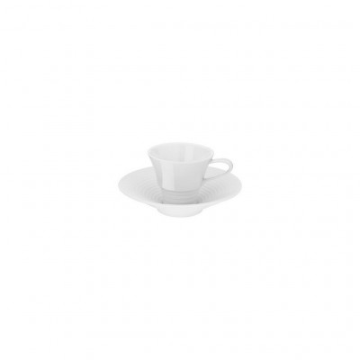 Hering Berlin Pulse espresso cup and saucer Ø70 h58 50ml,Ø130 h30