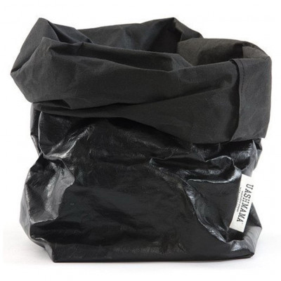 Uashmama Paper bag XL black metallic