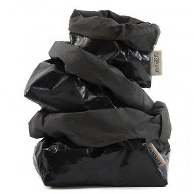 Uashmama Paper Bag S black-metallic