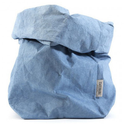 Uashmama Paper Bag L light blue