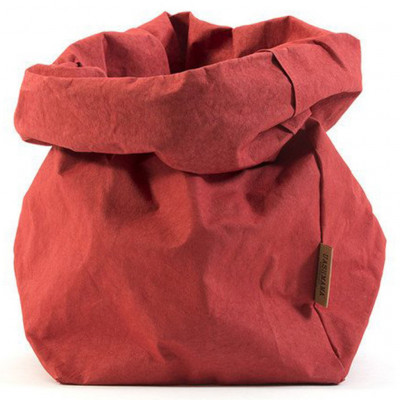 Uashmama Paper Bag L tuscan red
