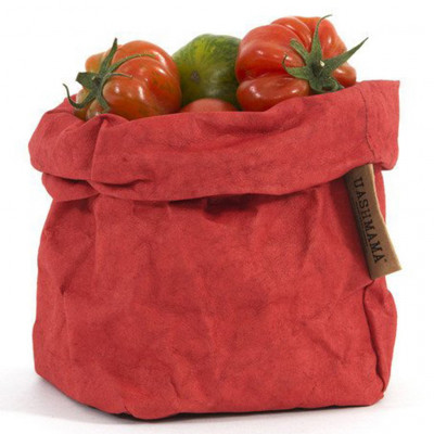 Uashmama Paper Bag M tuscan red