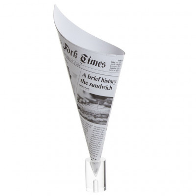 100% Chef Giant Newspaper Cone ø10x25cm