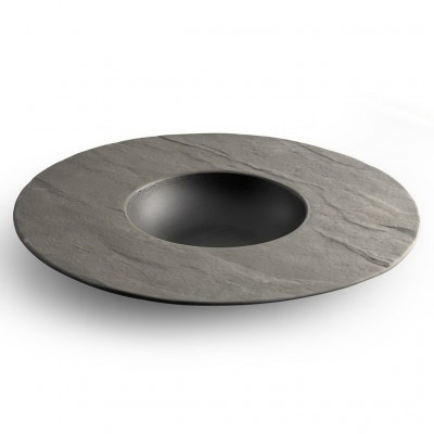 CHIC Deep plate 28.5/12xH3,5cm black Livelli