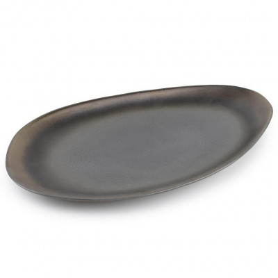 CHIC Claro Dish 37,5x21xH2.5cm oval gold graphite