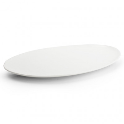 CHIC Plate 36x24,5cm white Perla