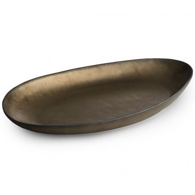 CHIC Claro Dish 39x22,5x4,5cm oval gold