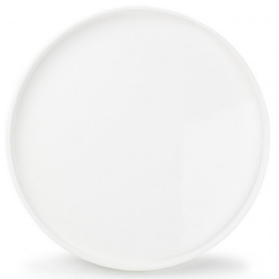 CHIC Plate 28,5xH2cm white Verso