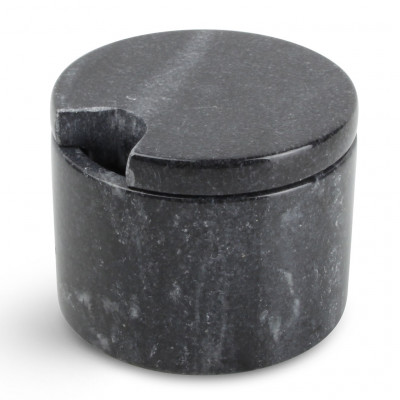 CHIC Marble Covered jar ø7,5x5,5cm black