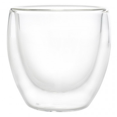 BonBistro Dobble Mocha cup 0.09l unhandled double wall glass