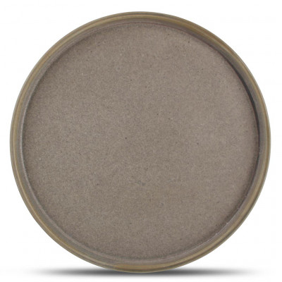 F2D Structo Plate 20,5cm with upstanding rim brown
