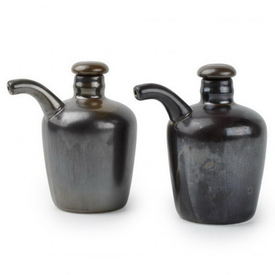 F2D Escura Oil and vinegar bottle set 0,16l metallic
