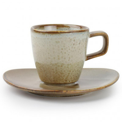 F2D Escura Mocha cup 0,09l + saucer 12,5x11,5cm cream
