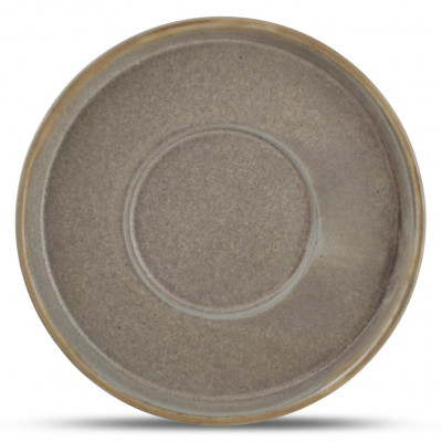 F2D Saucer 14xH1,5cm for cup 20cl brown Structo