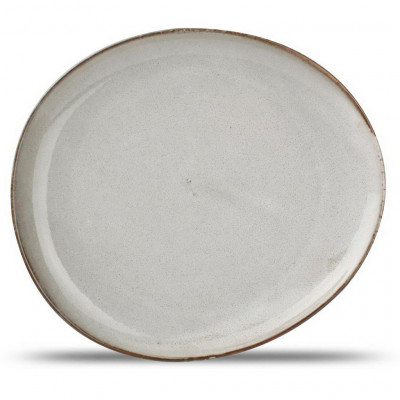 F2D Grey Ceres Plate 21x18.5x2cm