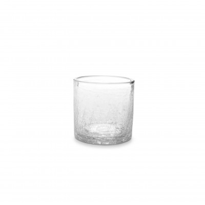 F2D Crackle Whisky glass 0.22l transparent