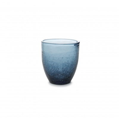 F2D Crackle Glass 0.25l blue
