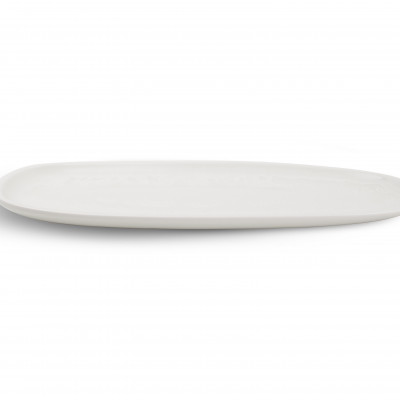 F2D Plate 34x14,5cm white Ceres