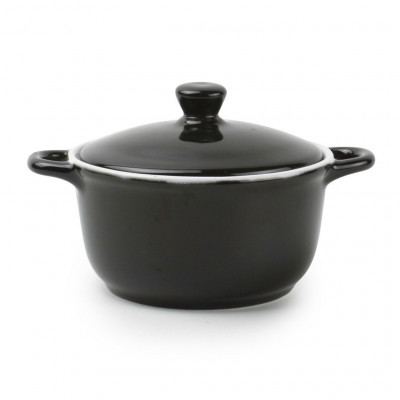 BonBistro Teglia Baking dish with lid 15xH7cm round black