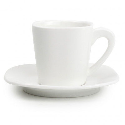 Bonbistro Cup 18cl and saucer white Match