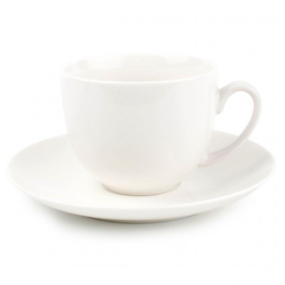 Bonbistro Mocha cup 13cl and saucer white New Ming